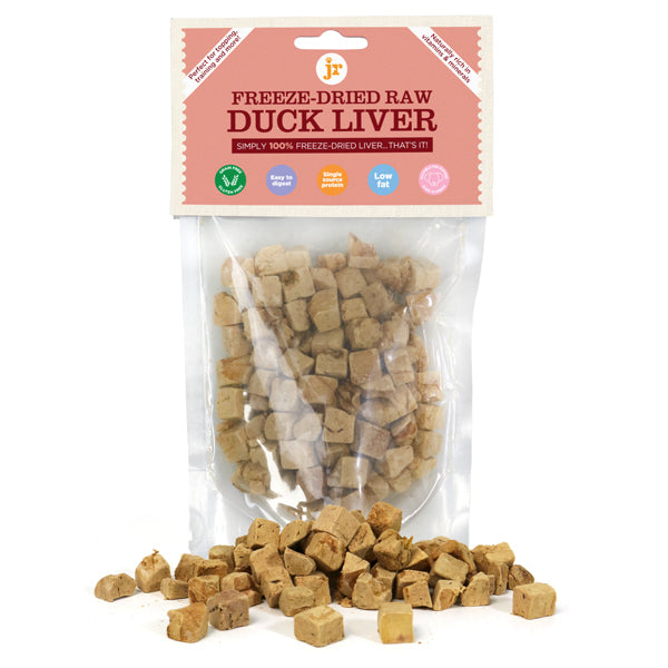JR Pet Products Freeze Dried Duck Liver Treats 50g