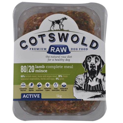 Cotswold Raw Lamb 80/20 Active Mince 1kg