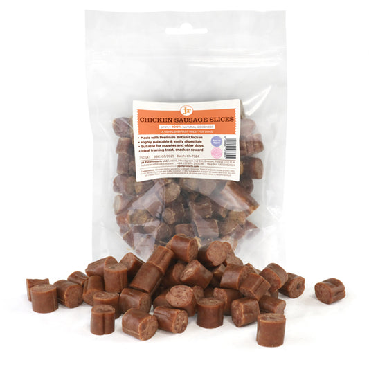 JR Pet Products British Sliced Chicken Sausages 250g