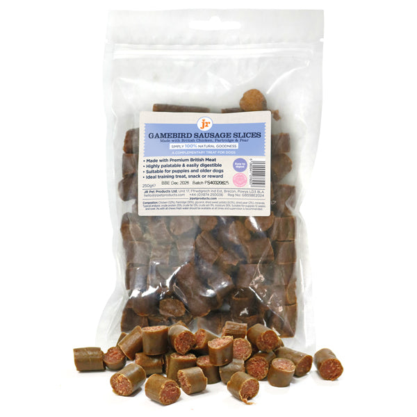 JR Sliced British Game Bird Sausages 250g