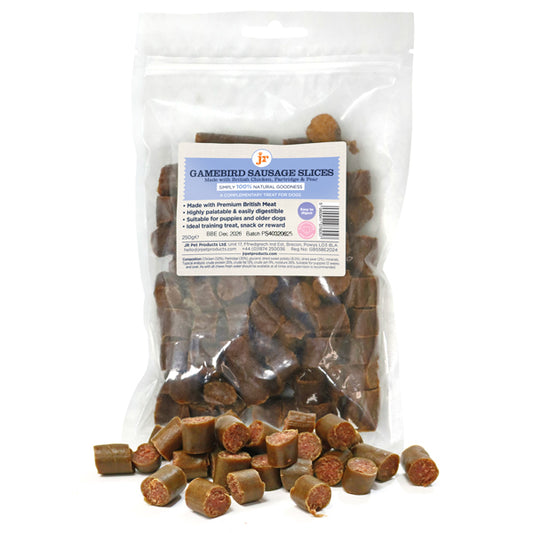 JR Sliced British Game Bird Sausages 250g