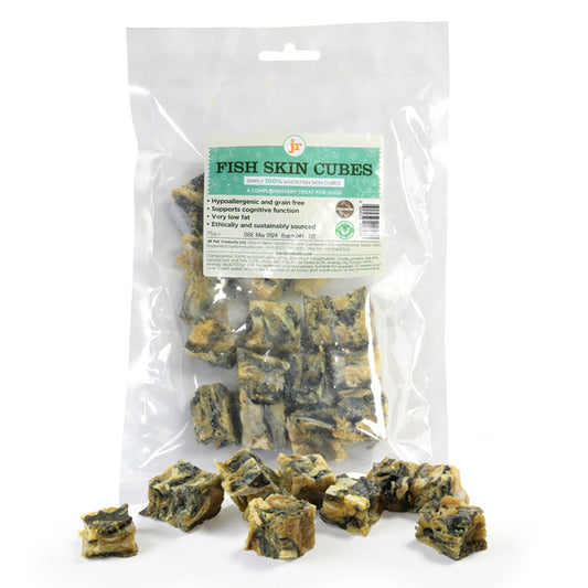 JR Pet Products Natural Cod Skin Cubes 75g