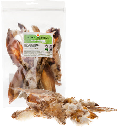 JR Pet Products Rabbit Ears with Hair 100g