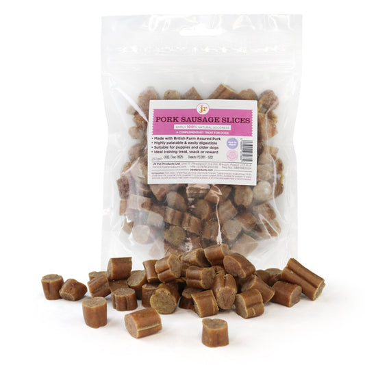 JR Pet Products British Sliced Pork Sausages 250g