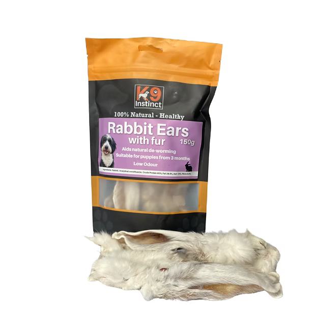 Rabbit Ears with fur 150g