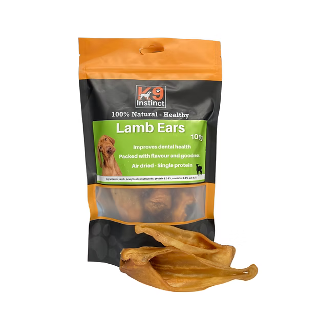 K9 Instinct Lamb Ears 100g
