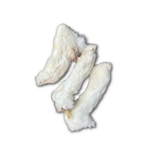 Rabbit Feet with Fur 500g