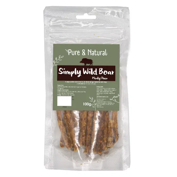 Wild Boar Meaty Chews 100g