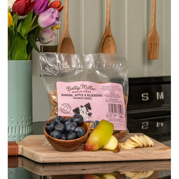Betty Miller Grain Free Banana, Apple & Blueberry Bones 400g