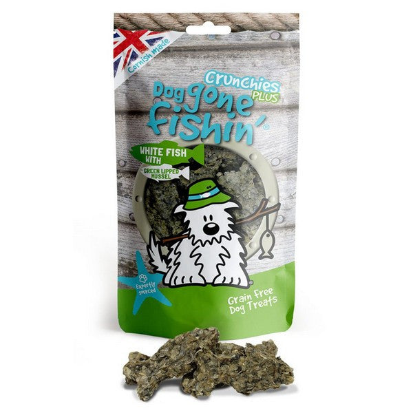 Dog Gone Fishin` White Fish Green Lipped Muscle Crunchies 75g