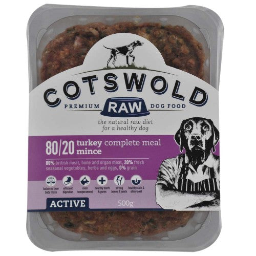 Cotswold Raw Turkey Active 80/20 500g