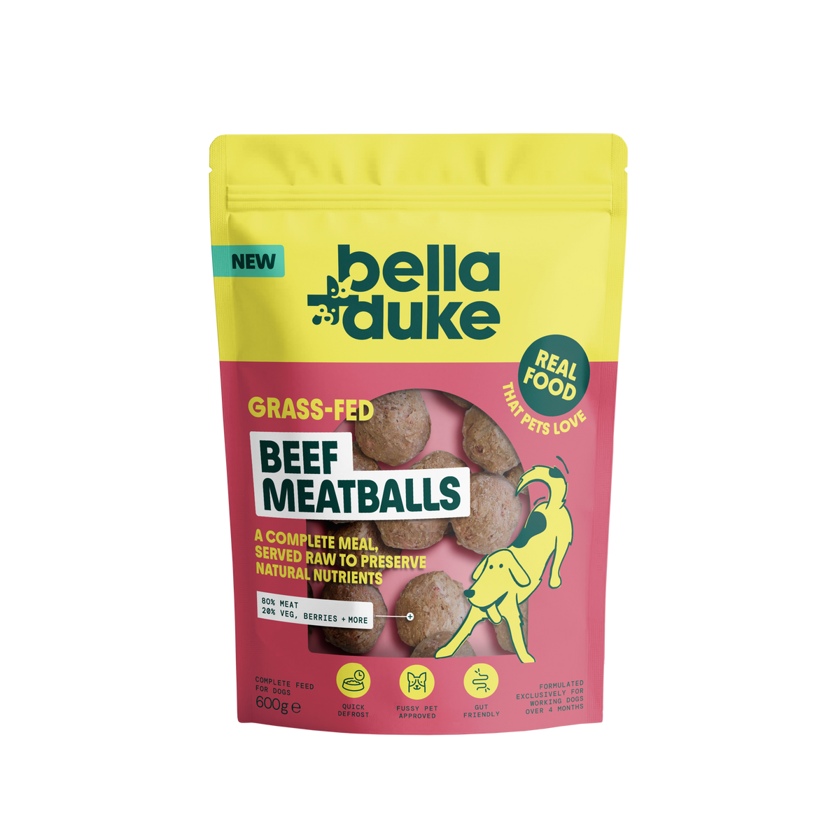 Bella & Duke Beef Complete Meatballs 600g