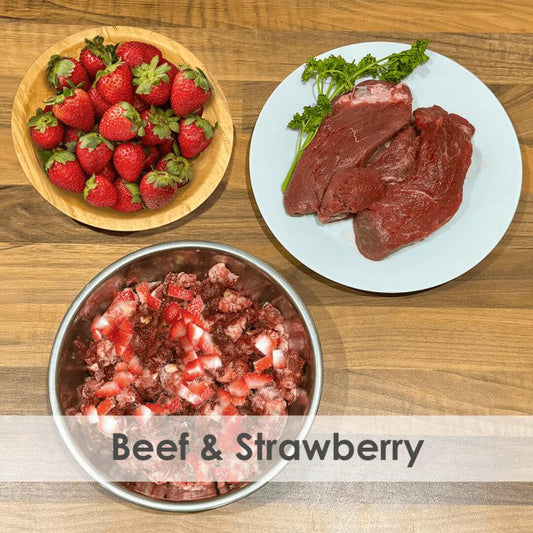 Fur Baby Nutrition Boneless Beef & Strawberry 1kg