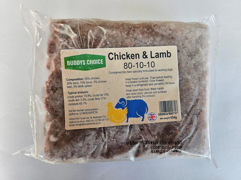 Albion Buddy`s Choice Chicken & Lamb 80/10/10 454g