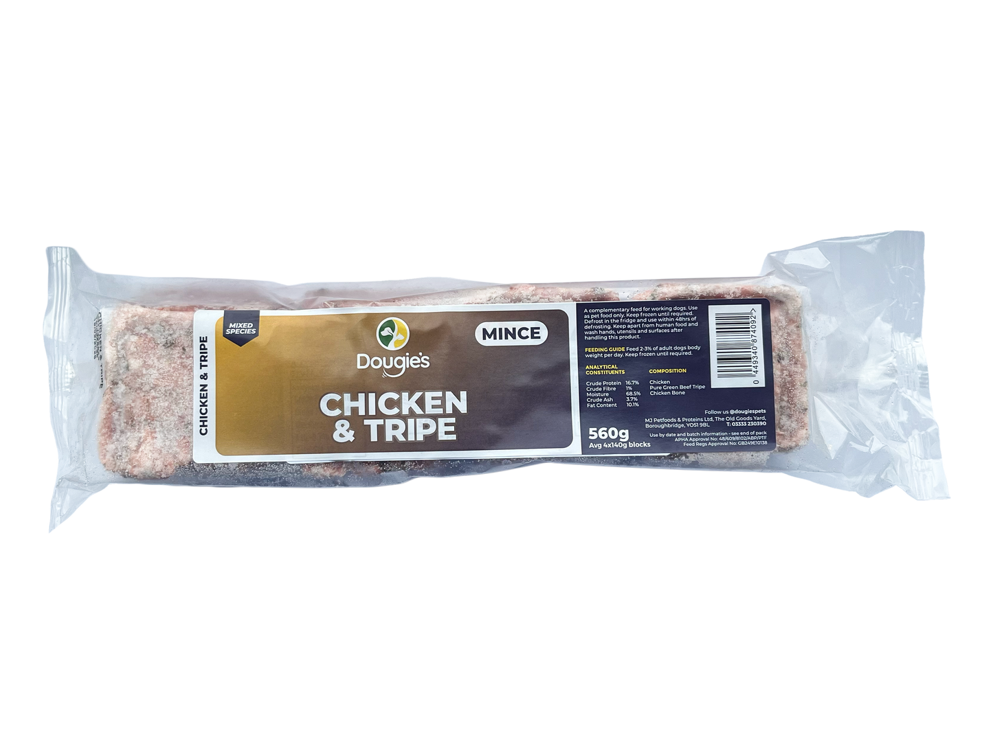 Dougie`s Chicken & Tripe Mince 560g