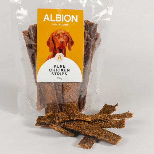 Albion Pure Chicken Meat Strips 100g