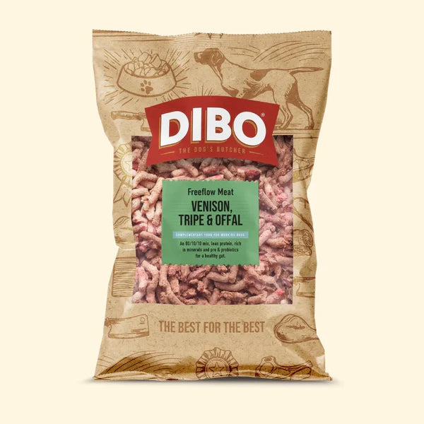 Dibo Freeflow Venison, Beef Tripe & Pork Offal 1kg