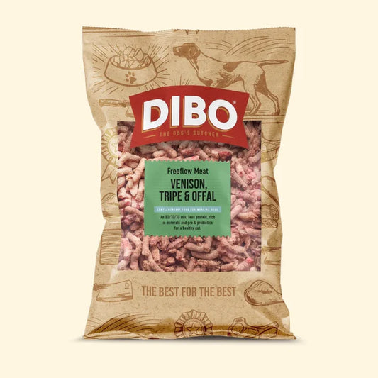 Dibo Freeflow Venison, Beef Tripe & Pork Offal 1kg