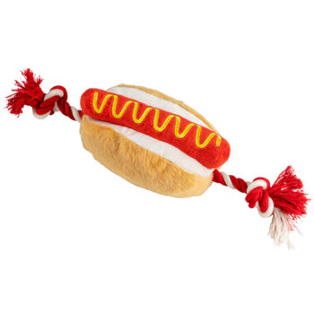 Hot Dog Rope Dog Toy