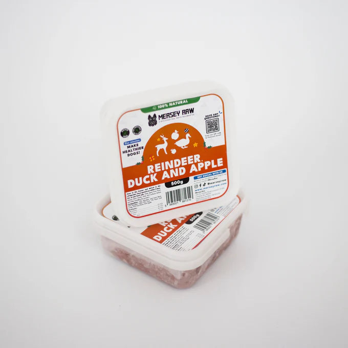 Mersey Raw Reindeer, Duck & Apple 500g