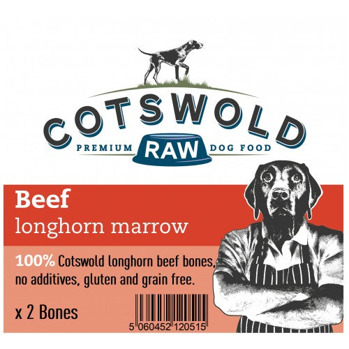Cotswold Raw Beef Longhorn Marrow Bone