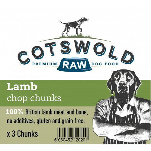 Cotswold Raw Lamb Chop Chunks x 3