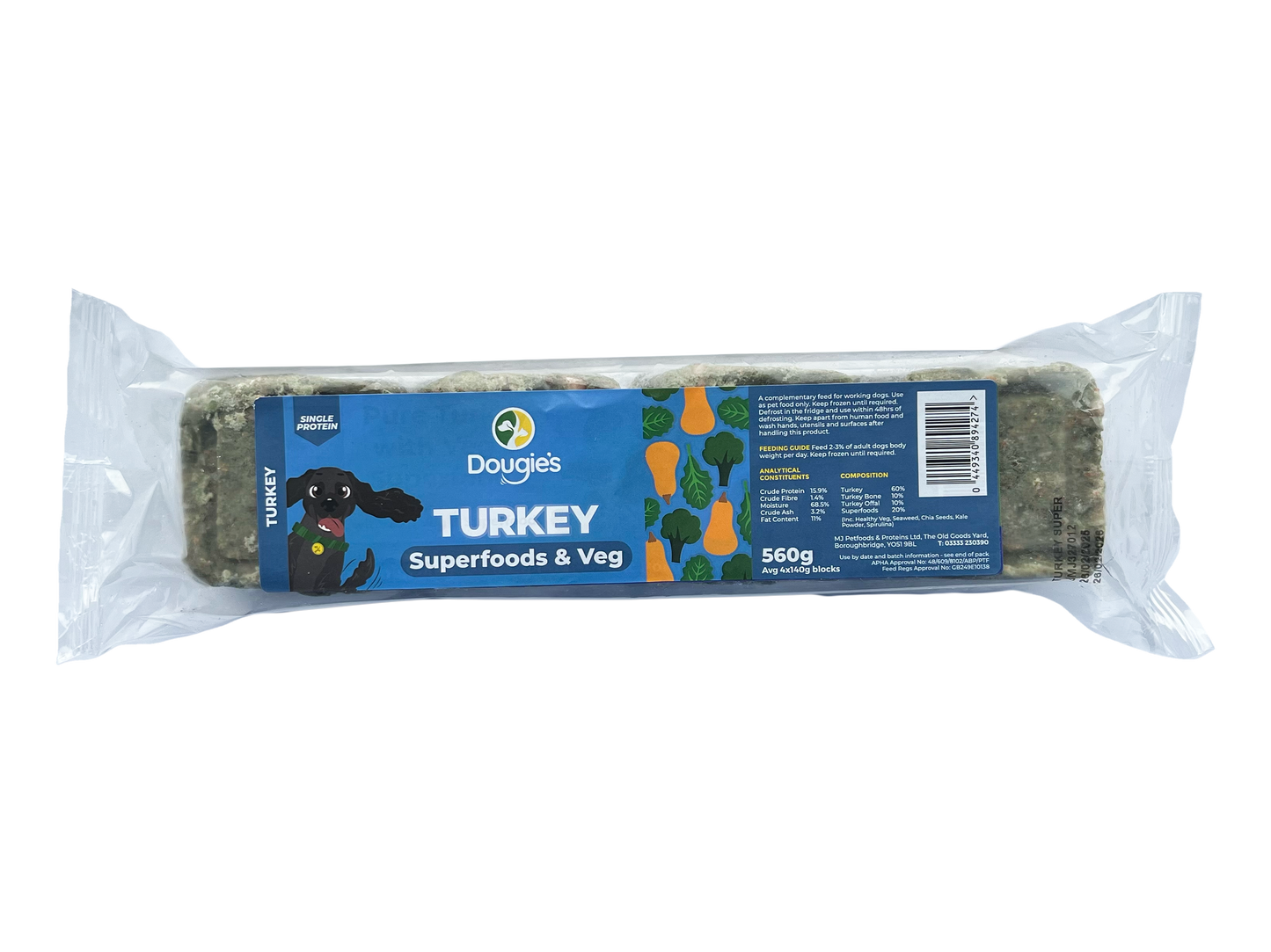 Dougie`s Turkey with Superfood 560g