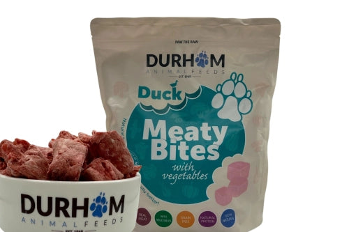 Durham Animal Feeds Meaty Duck Bites with Veg 1kg