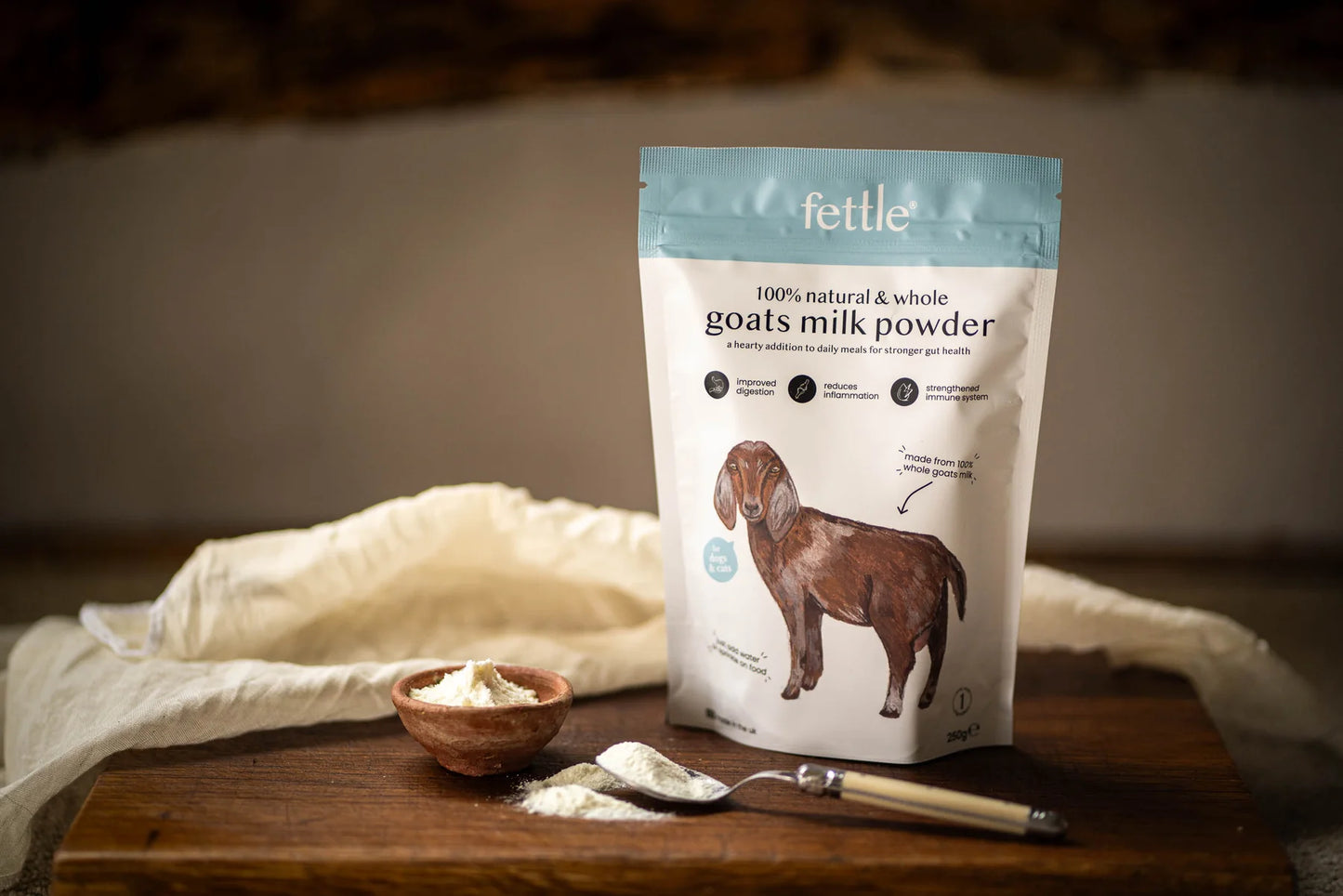 Fettle Whole Goats Milk Powder 250g