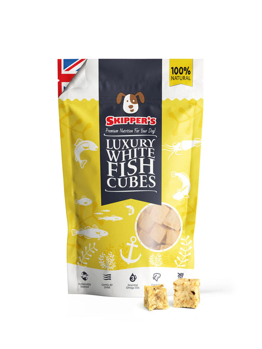 Skippers Luxury White Fish Cubes 70g